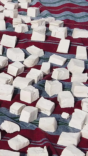 年货豆腐食材加工制作传统美食40秒视频