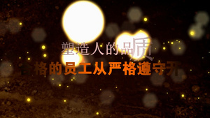 唯美光斑婚礼企业文字展示会声会影x10模板59秒视频