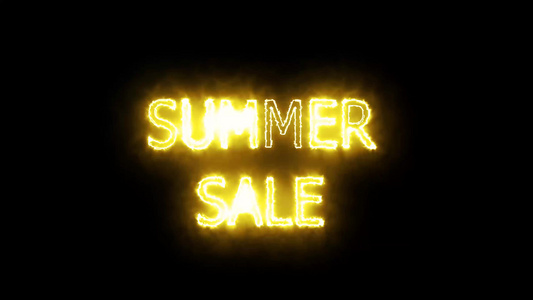 暑期销售太阳标志光亮端横幅和广告费2秒视频