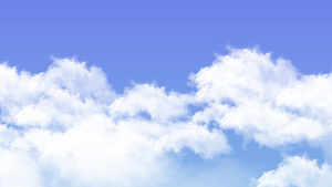 蓝天云朵层背景10秒视频