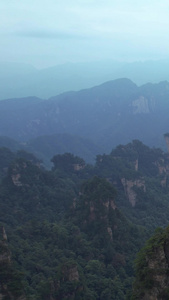 航拍湖南5A级旅游景区张家界杨家溪自然风光素材旅游素材视频