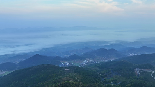 重庆云龟山樱花航拍视频