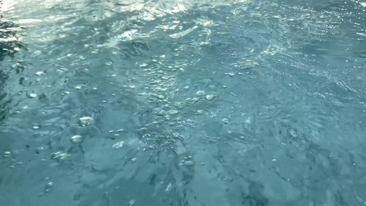 温泉泳池水波纹波浪[私汤]视频