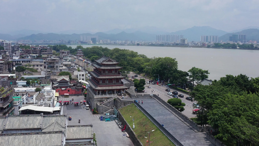 潮州古城城市航拍视频