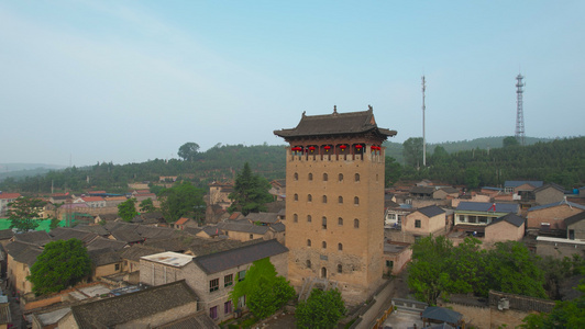 航拍4A景点山西晋城郭峪古城历史古建筑细节视频合集视频