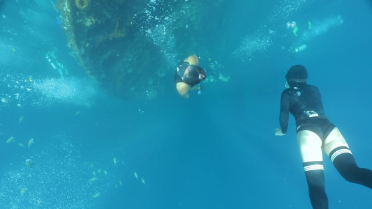 巴厘岛海底沉船浮潜视频