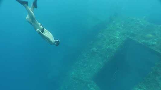 巴厘岛海底沉船浮潜视频