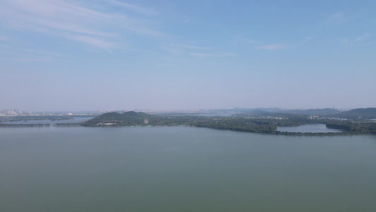 湖北武汉东湖5A景区航拍视频