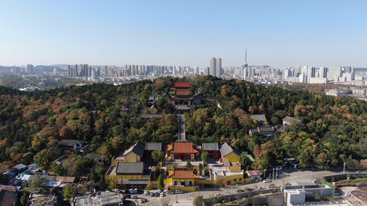 航拍江苏徐州云龙山5A景区视频