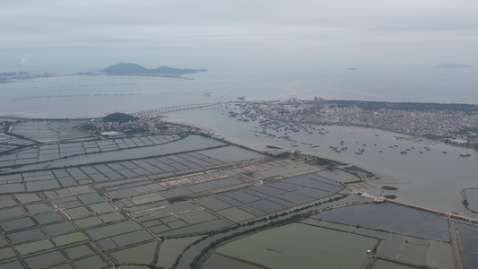 海湾航拍视频