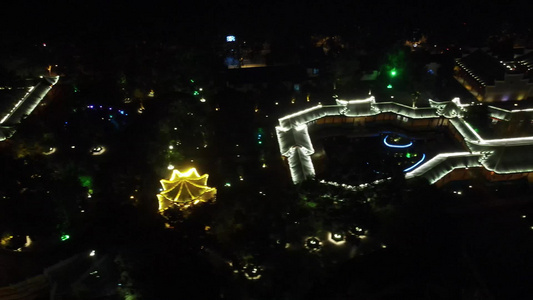 岳阳巴陵广场夜景 视频