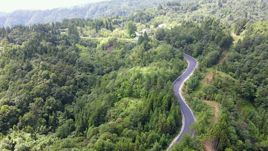 黄水森林公路4K高清航拍视频视频