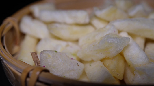 酥脆薯条脱水薯条零食视频