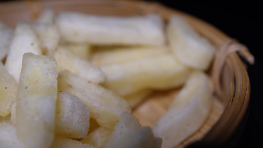 酥脆薯条脱水薯条零食视频