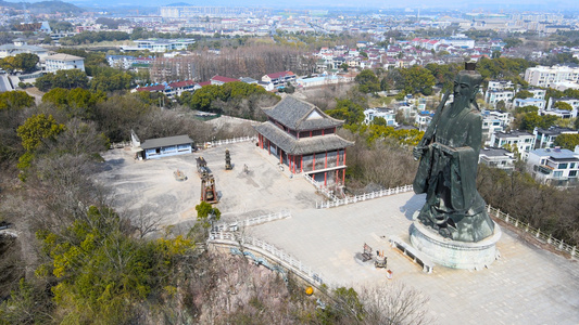 5A风景区天目湖太公山航拍4K视频