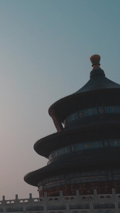 北京地标建筑日落天坛5A景点视频
