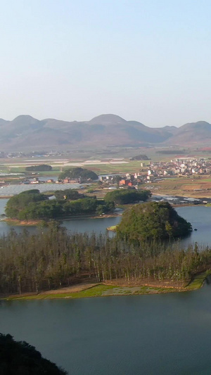 航拍云南文山5A景点水上田园风光视频云南旅游59秒视频