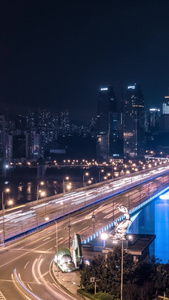 重庆长江大桥夜景延时摄影重庆延时摄影视频