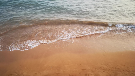 大海沙滩海浪浪花视频