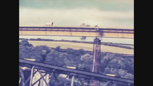 1978年联合统一王国公路桥梁建筑工地15秒视频