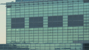 公共建筑的玻璃面罩9秒视频