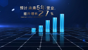 震撼数据图表科技总结模板41秒视频