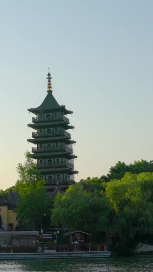 嘉兴5A风景区南湖黄昏实拍红色旅游120秒视频