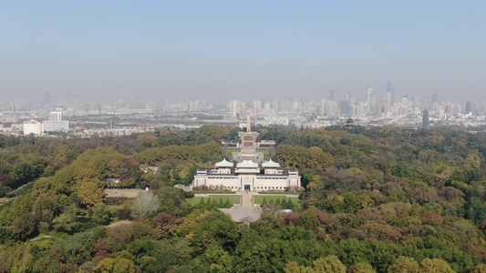 航拍江苏南京城市风光地标建筑视频