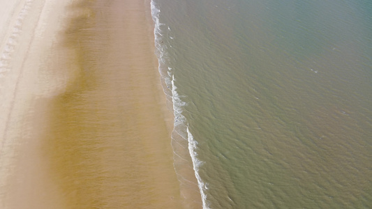 海浪海水海边唯美浪花航拍视频