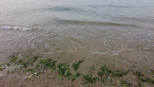 大海海浪沙滩风景蓝天白云实拍 视频