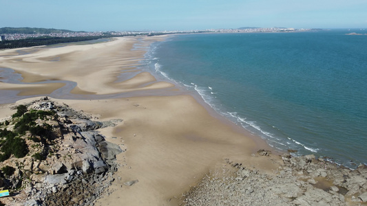 海浪海水海边唯美浪花航拍视频