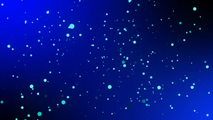 动态抽象背景动画浅天蓝色粒子褪色球体落在高清分辨率10秒视频