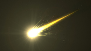 闪亮的美丽近距离接近金彗星铁元素14秒视频