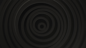 具有位移效果的圆圈的抽象图案黑色清洁环动画业务演示15秒视频