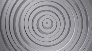 具有位移效果的圆圈的抽象图案白色清洁环动画业务演示15秒视频