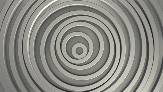 具有位移效果的圆圈的抽象图案白色清洁环动画业务演示视频