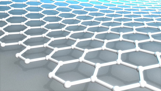 原子规模的蜂窝碳原子世界最强的材料石墨视频