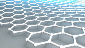 原子规模的蜂窝碳原子世界最强的材料石墨10秒视频