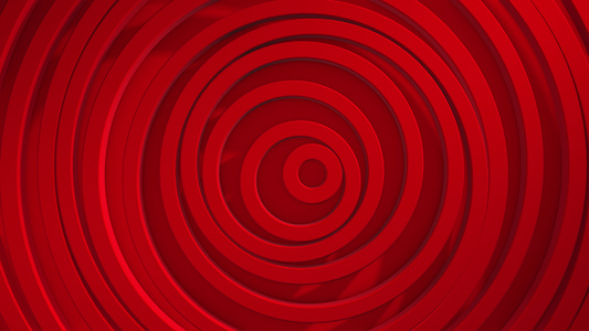 具有位移效果的圆圈的抽象图案红色清洁环动画业务演示视频