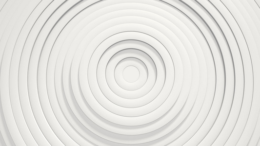 具有位移效果的圆圈的抽象图案白色清洁环的动画业务演示视频