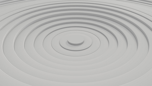 具有位移效果的圆圈的抽象图案白色清洁环的动画业务演示视频