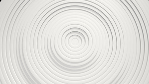 具有位移效果的圆圈的抽象图案白色清洁环的动画业务演示16秒视频