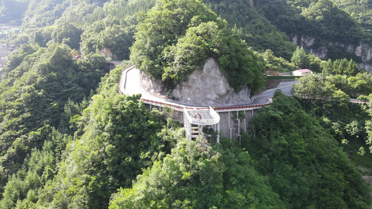 4A风景区航拍湖北襄阳尧治河 视频