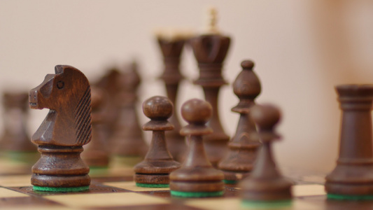 国际象棋游戏黑骑士激活国际象棋游戏商业竞争战略领导力视频