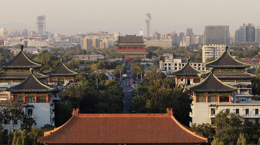 北京地标城市中轴线视频