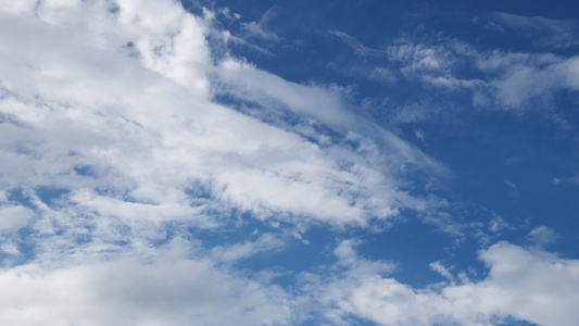 滑轨蓝天白云云朵4K视频