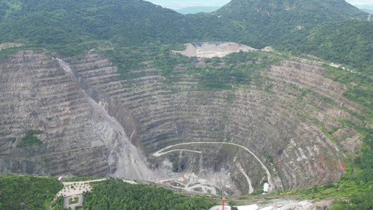 湖北黄石城市风光旅游景区航拍视频