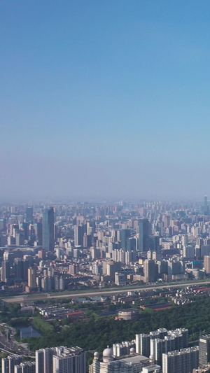高空航拍武汉城市宣传地标风景素材城市素材23秒视频