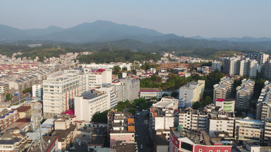 福建省龙岩市武平县医院航拍视频