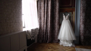 新娘的豪华结婚礼服婚纱6秒视频